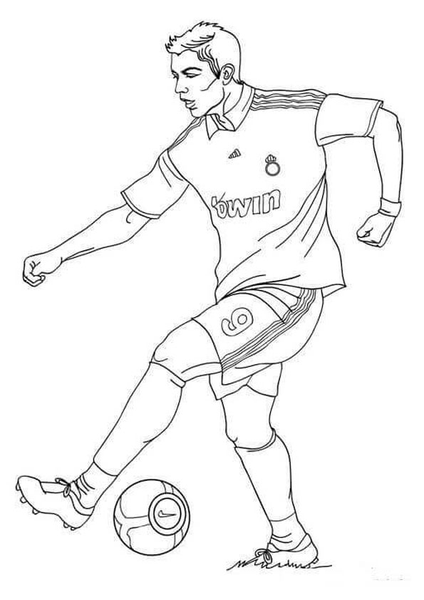 Coloring pages cristiano ronaldo coloring page