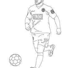 Christiano ronaldo playing soccer coloring pages