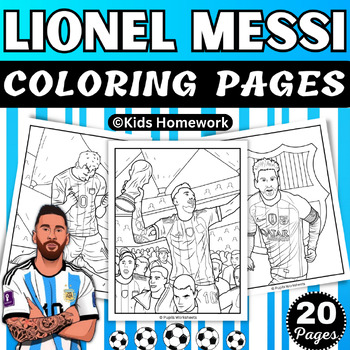 Soccer messi coloring pages