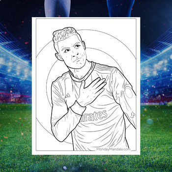 Cristiano ronaldo coloring pages celebrate the iconic soccer player with artist