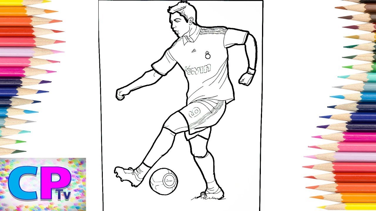 Cristiano ronaldo coloring pagesfootballer coloringclarx harddope