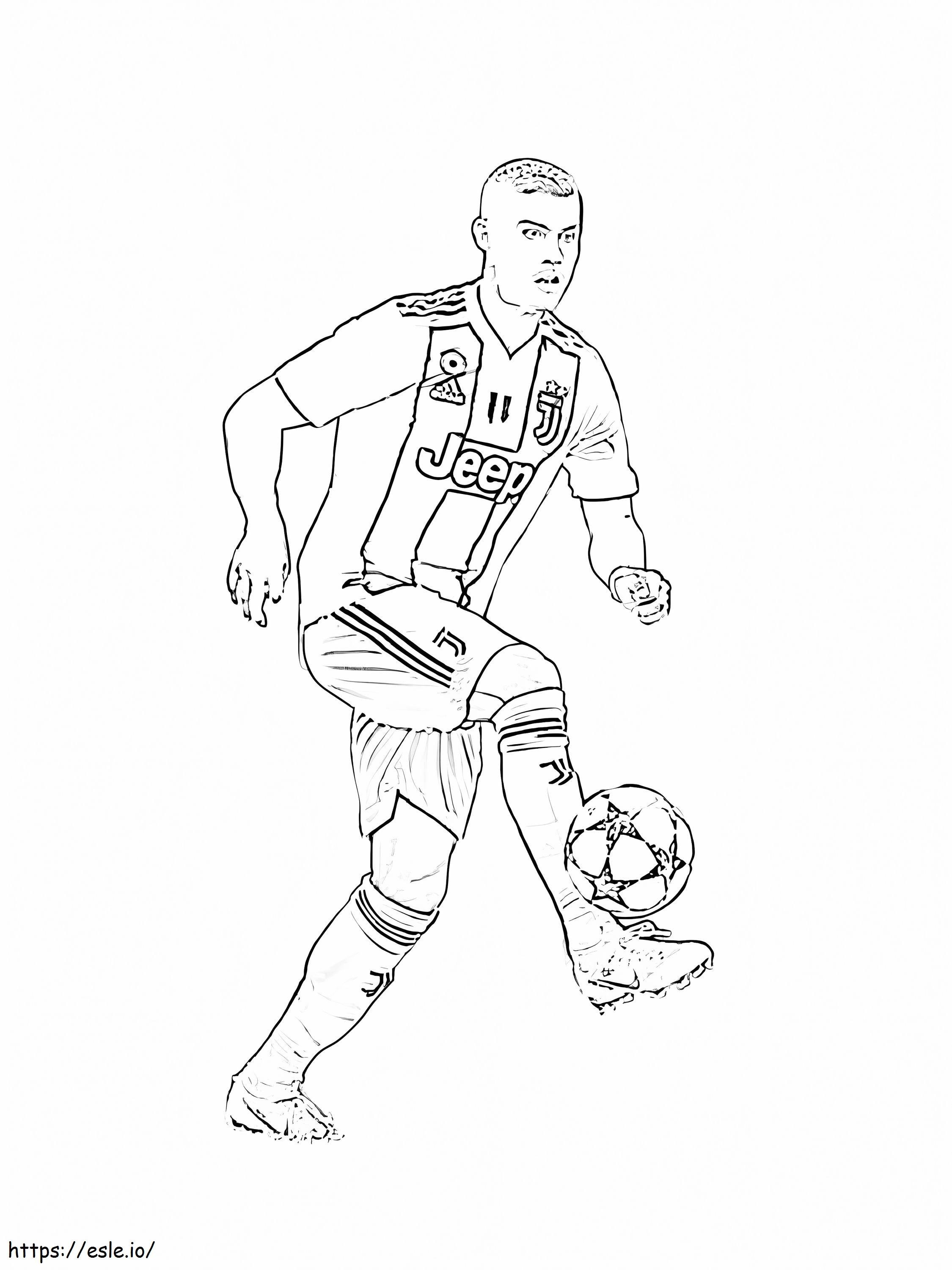 Cristiano ronaldo coloring page