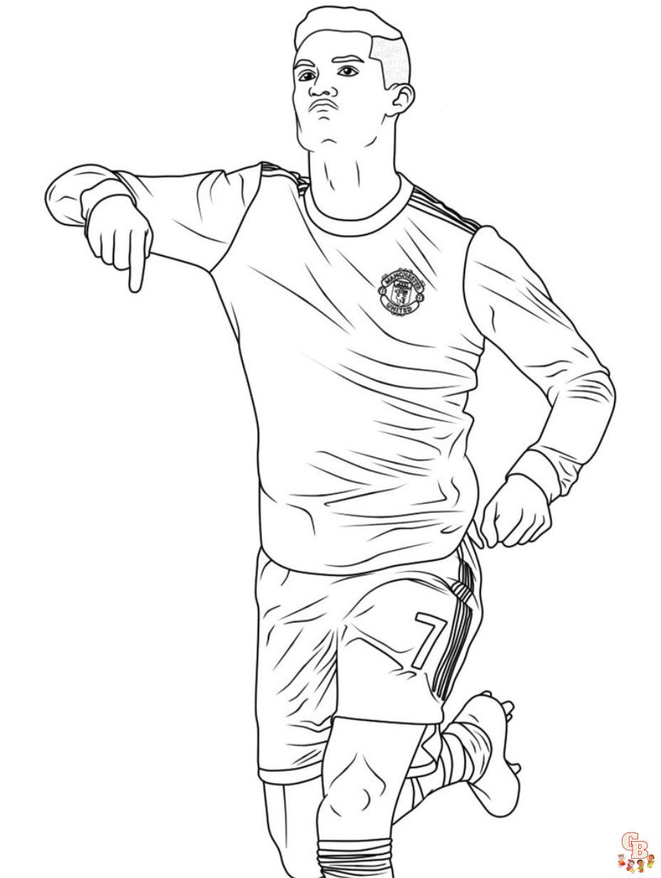 Ronaldo coloring pages