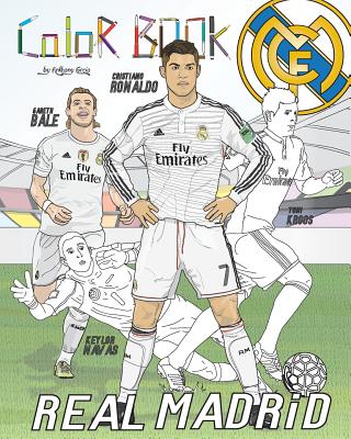 Cristiano ronaldo gareth bale and real madrid soccer futbol coloring book for adults and kids paperback joyride bookshop