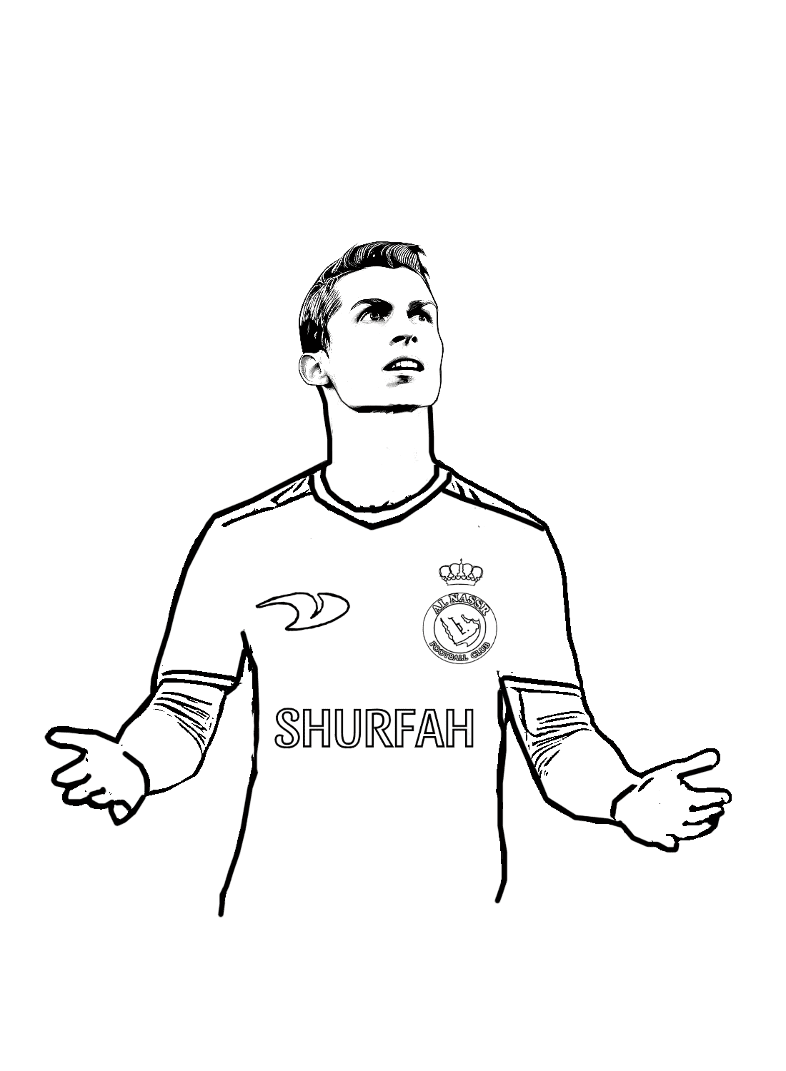 Cristiano ronaldo coloring pages