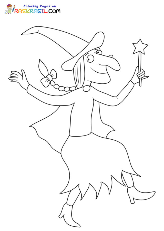 Room on the broom coloring pages