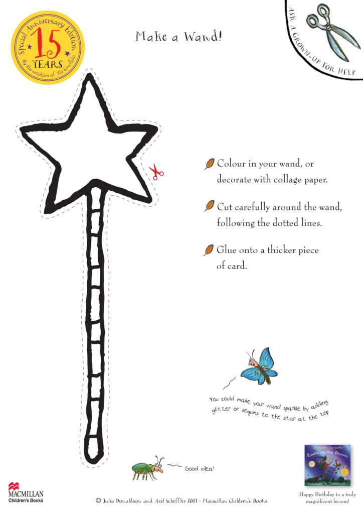 Printable room on the broom activities