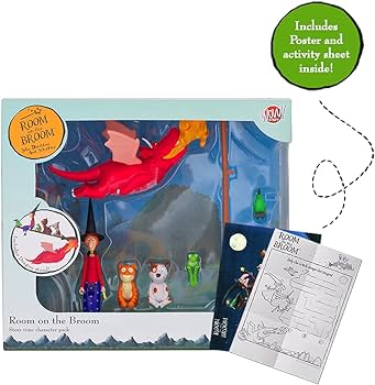 Wow stuff the room on the broom story time set llectable articulated character action figures official toys and gifts from the julia donaldson and axel scheffler books and films