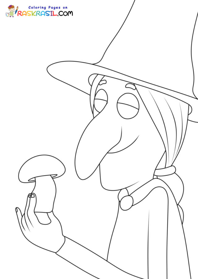 Room on the broom coloring pages