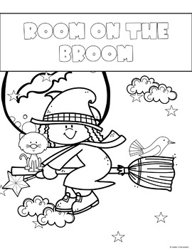 Witch on the broom writing prompts and worksheets by under kidstruction