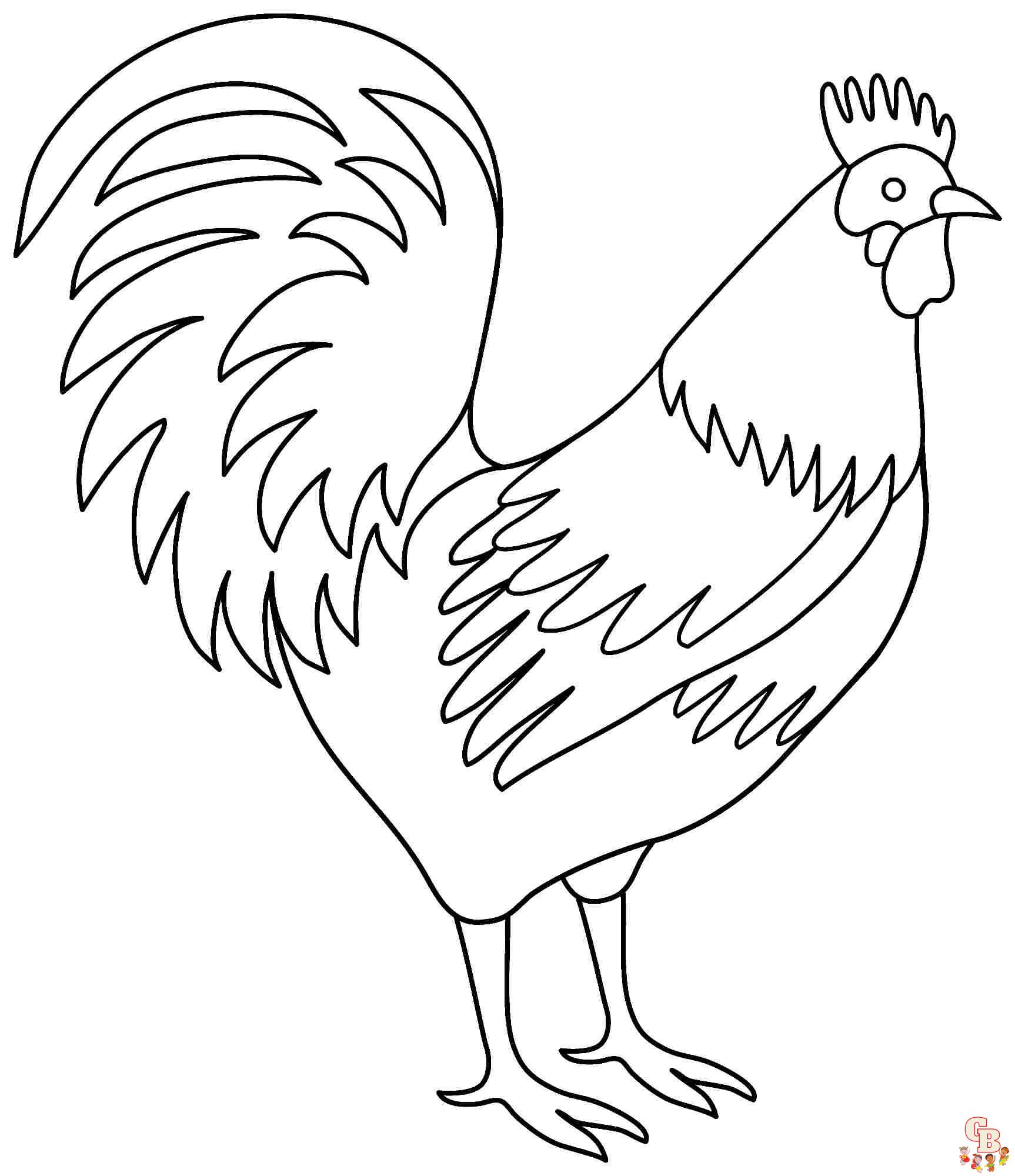 Rooster coloring pages free printable sheets for kids