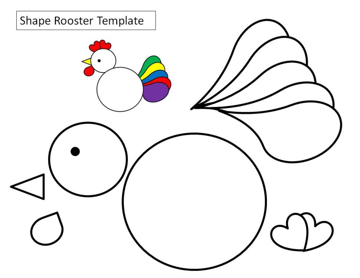 Printable rooster crafts for kids