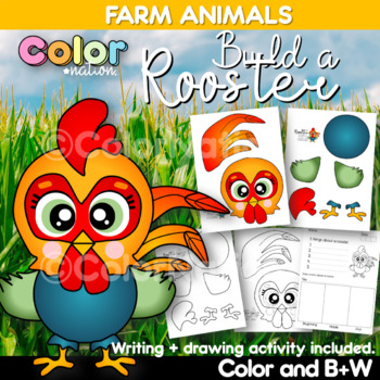Build a rooster printable craft