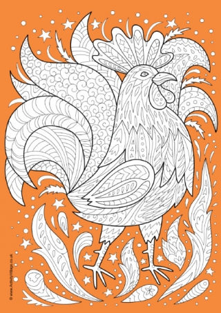 Year of the rooster louring pages