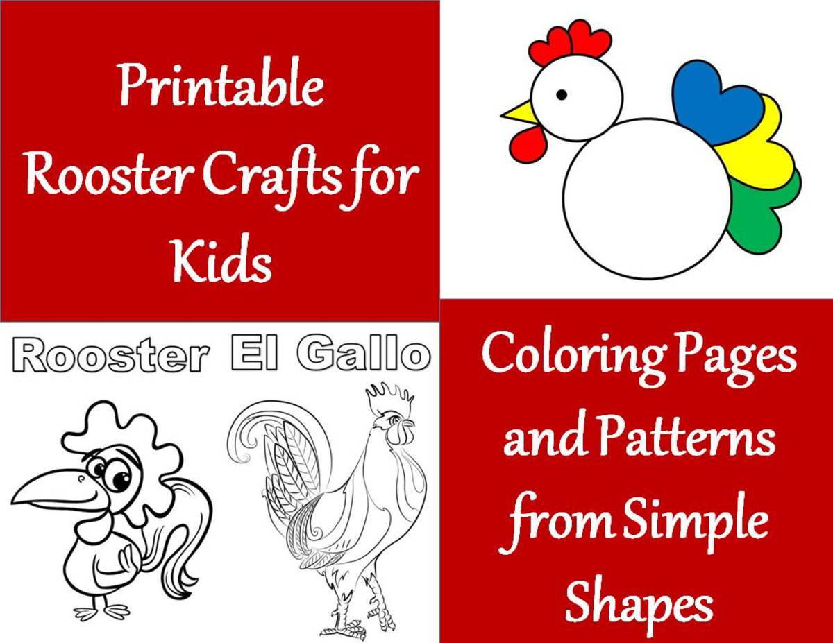 Printable rooster crafts for kids