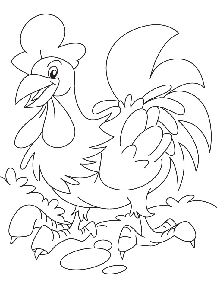 Easy chicken coloring page download free easy chicken coloring page for kids best coloring pages