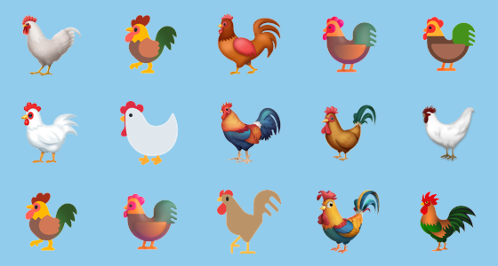 Ð rooster emoji