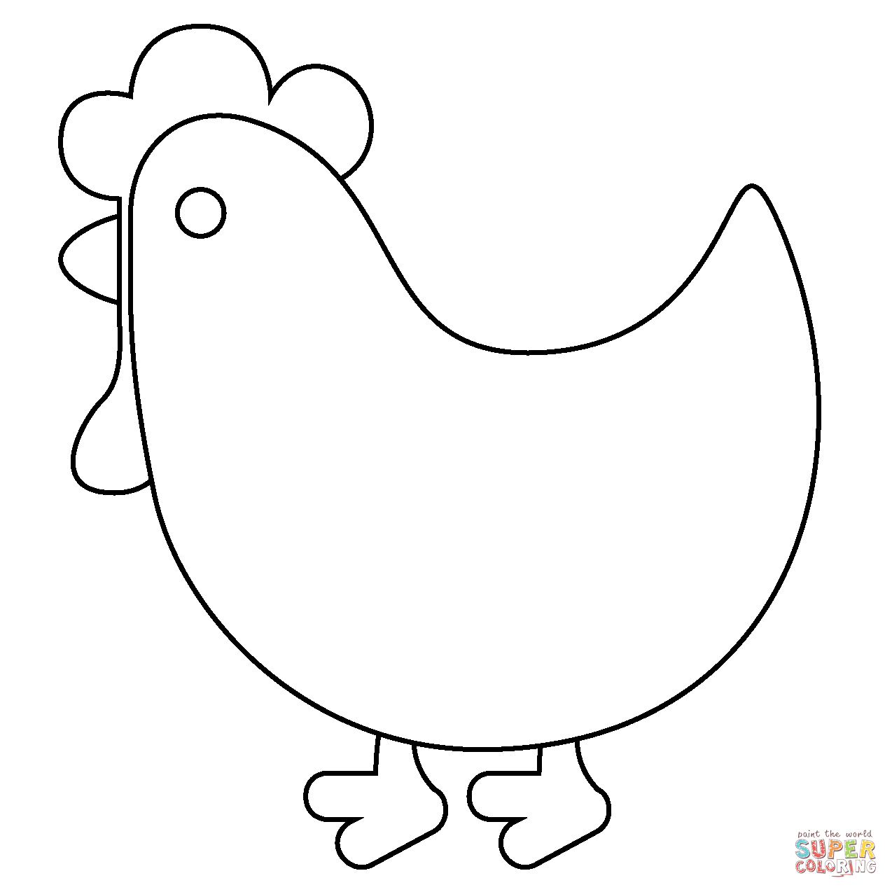 Rooster emoji coloring page free printable coloring pages