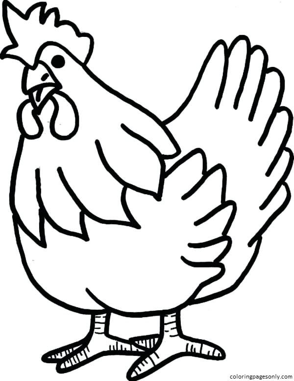 Chicken coloring pages printable for free download