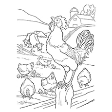 Top free printable rooster coloring pages online