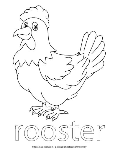 Free farm animal coloring page printables