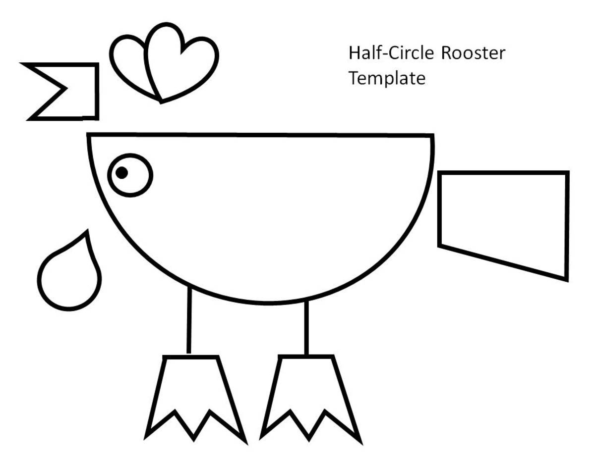 Printable rooster crafts for kids