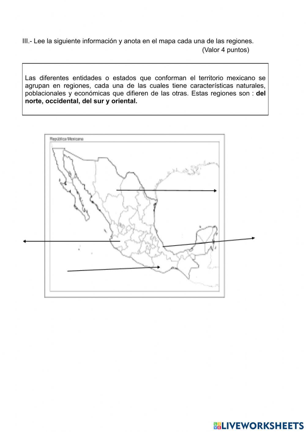Geografãa to online exercise for live worksheets