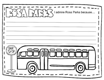 Follow me for lots of free templates rosa parks bus writing prompt free