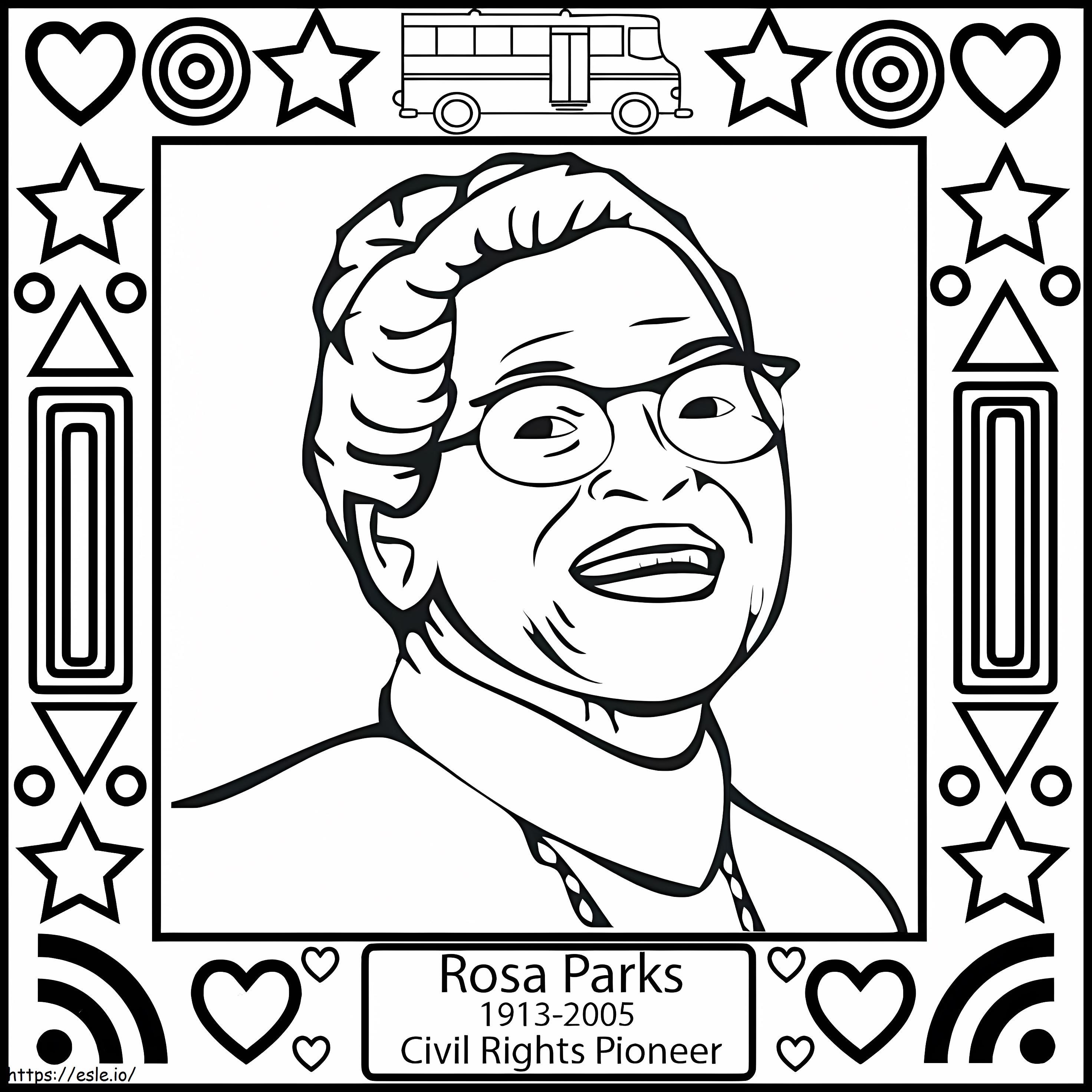 Rosa parks coloring page