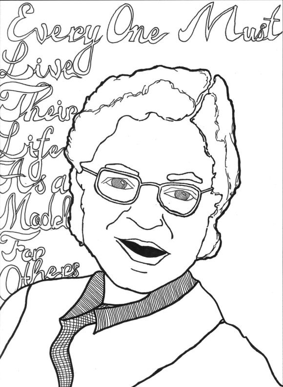 Rosa parks coloring page coloring pages rosa parks kid coloring page