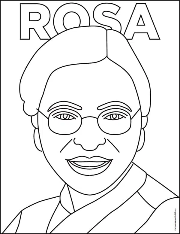 How to draw rosa parks