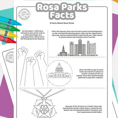 Printable rosa parks facts for kids kids activities blog