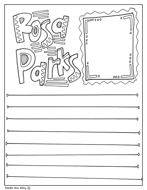 Rosa parks coloring pages