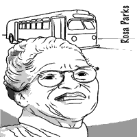 Rosa parks coloring pages