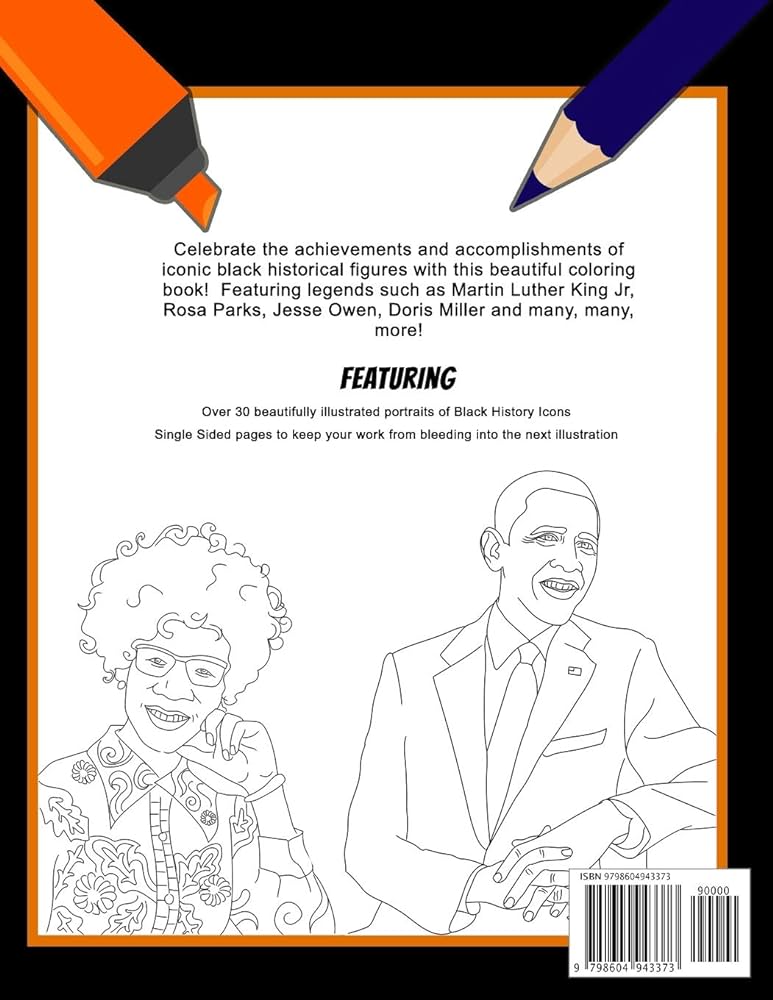 Black history legends coloring book a relaxing and educational black history coloring book for adults kids and students zen prs graphikal libros