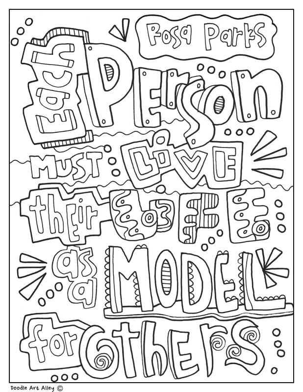 Rosa parks coloring pages