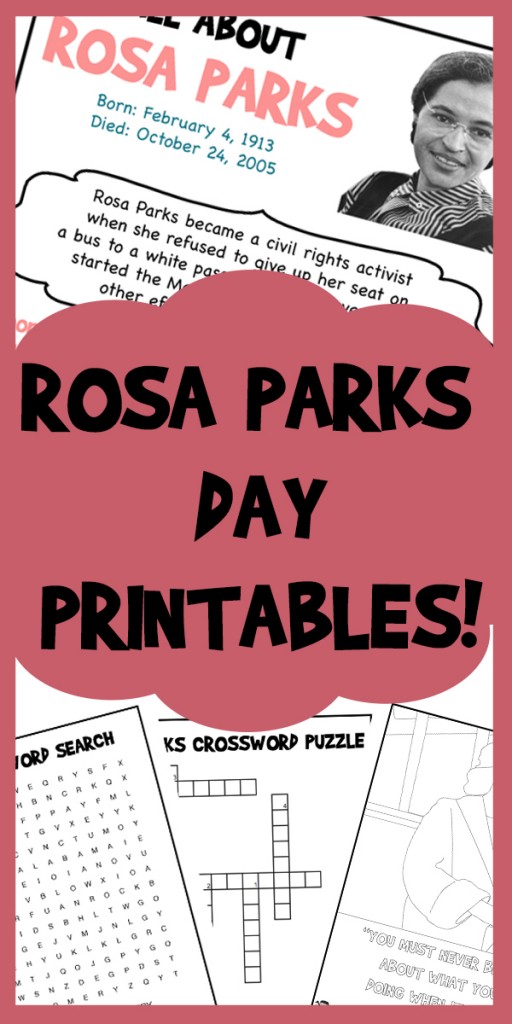 Rosa parks day printables woo jr kids activities childrens publishing