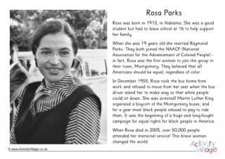 Rosa parks louring page