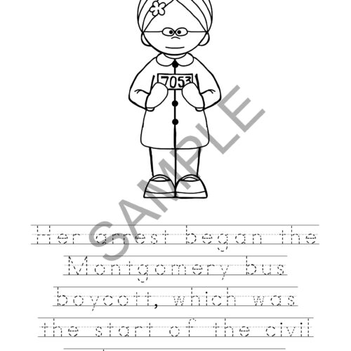 Harriet tubman and rosa parks coloring book