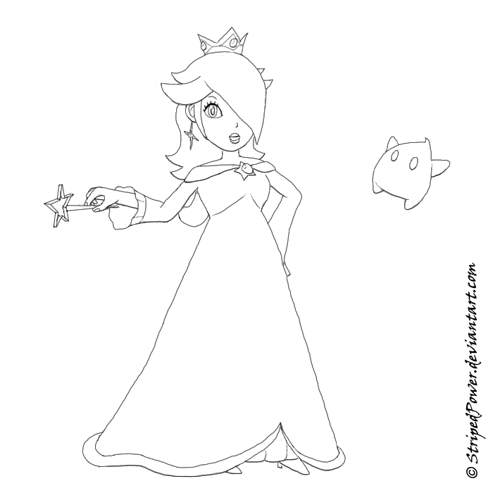 Princess rosalina coloring pages