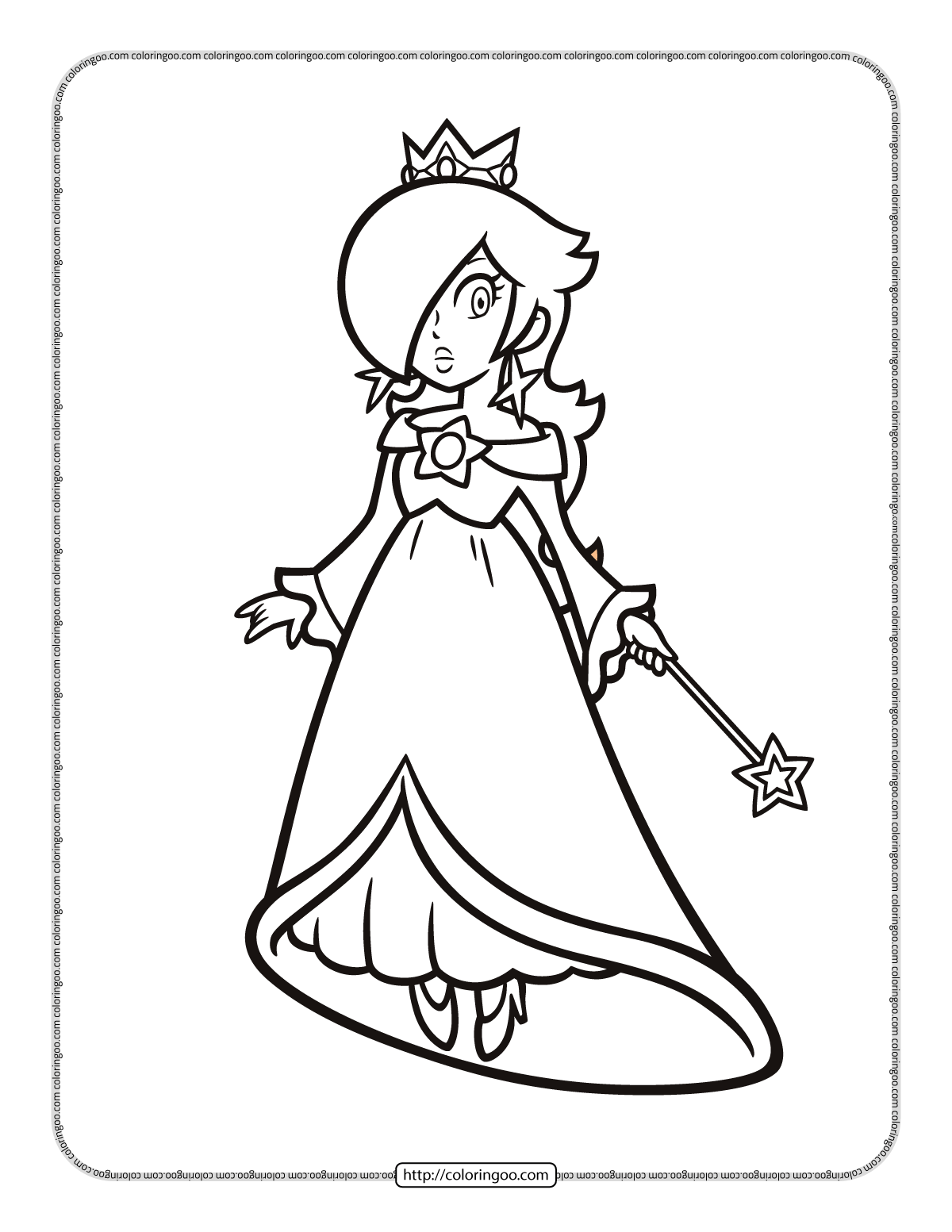 Princess rosalina coloring sheet super mario coloring pages mario coloring pages witch coloring pages