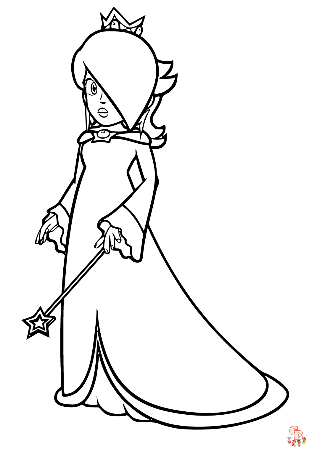 Printable rosalina coloring pages free for kids and adults