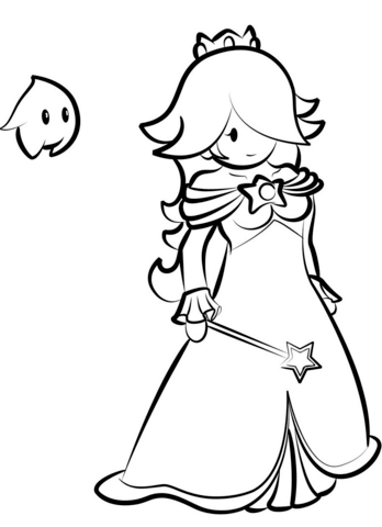 Rosalina coloring pages free coloring pages