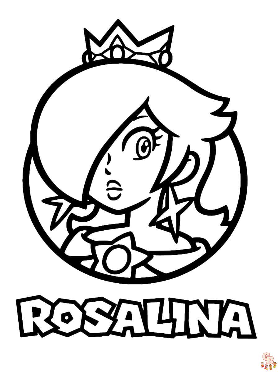 Printable rosalina coloring pages free for kids and adults