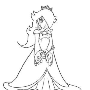 Rosalina coloring pages printable for free download