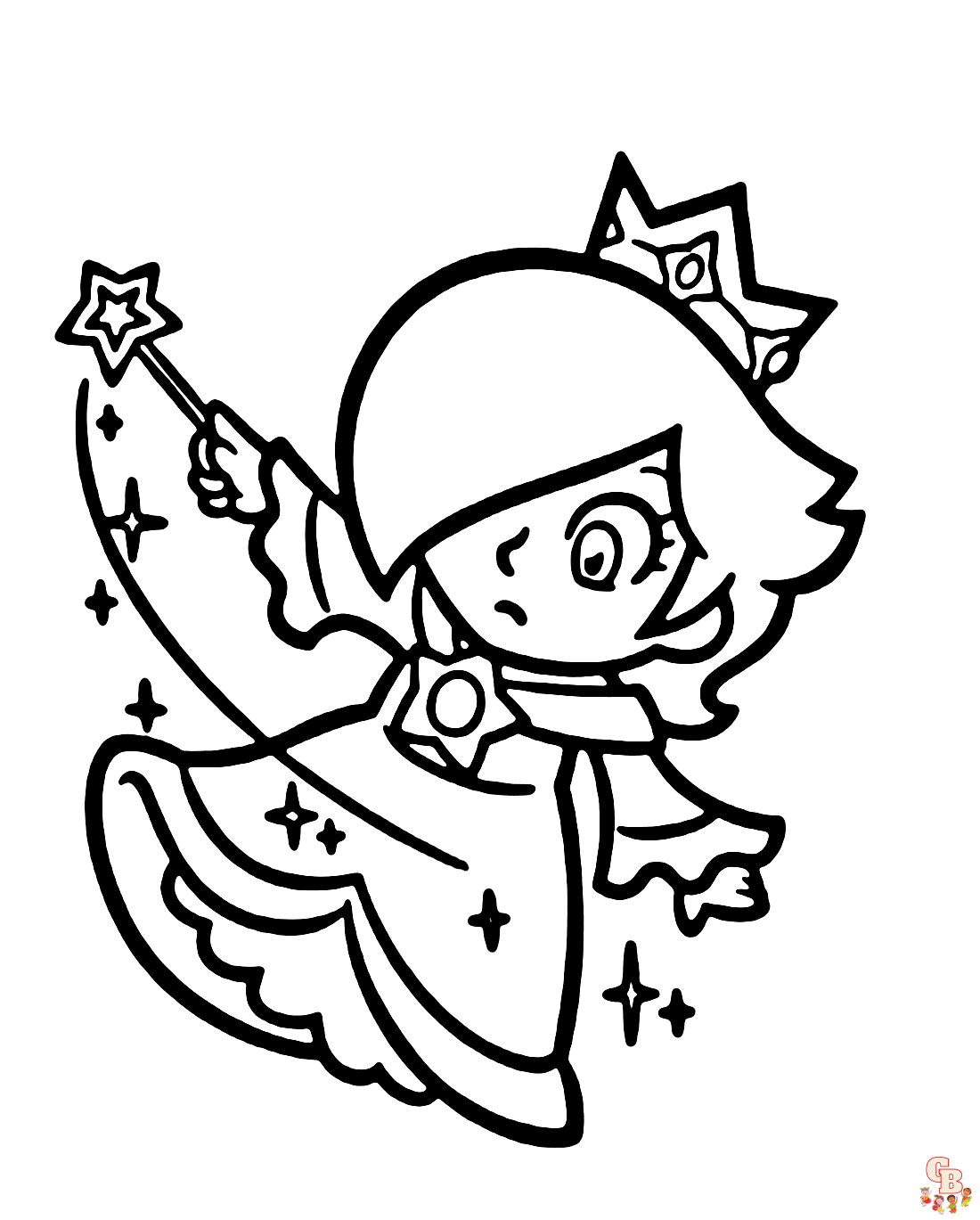 Printable rosalina coloring pages free for kids and adults