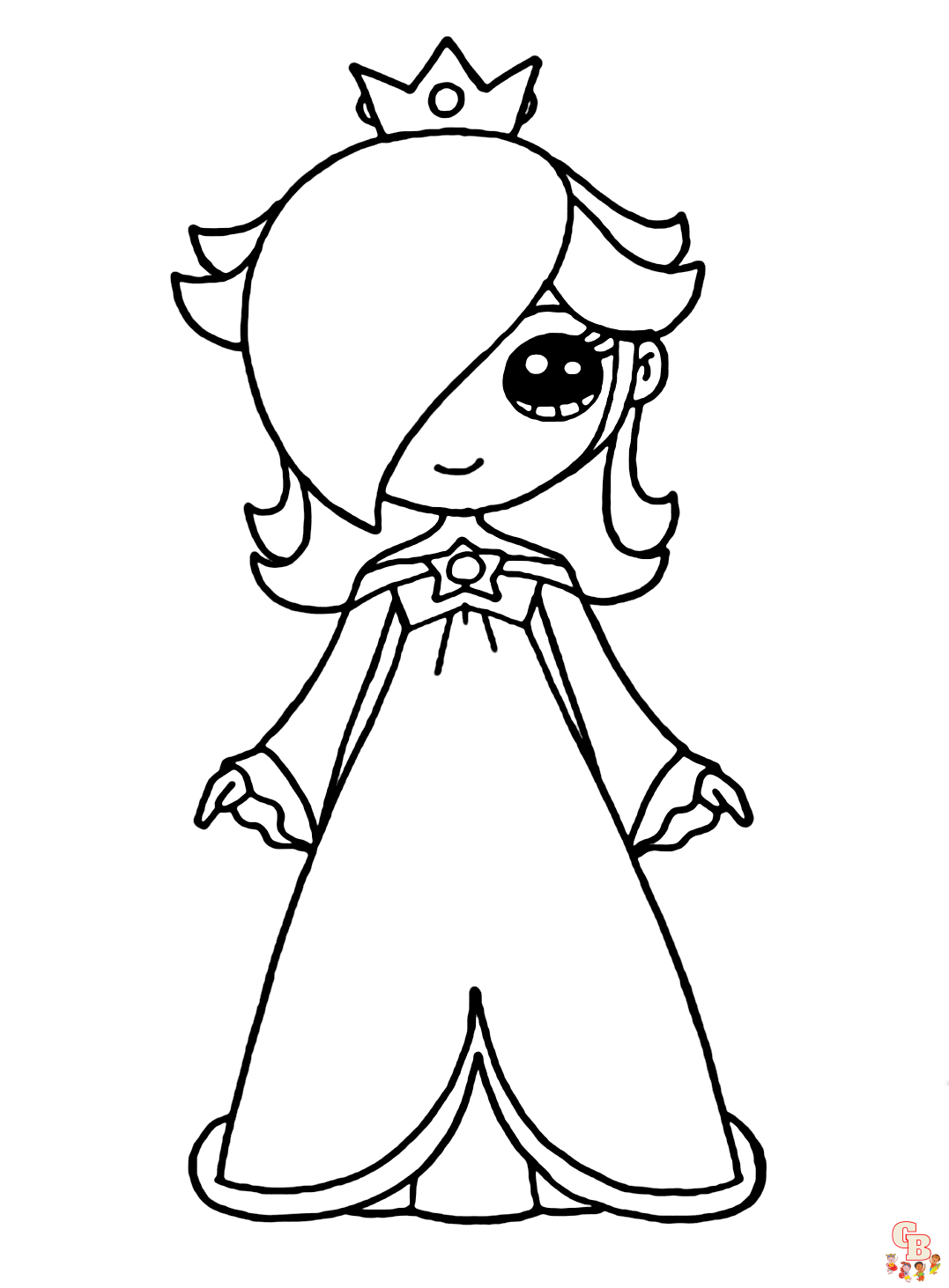 Printable rosalina coloring pages free for kids and adults