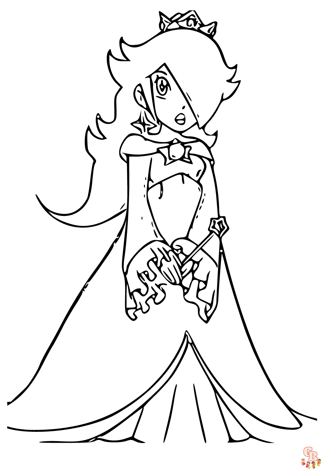 Printable rosalina coloring pages free for kids and adults