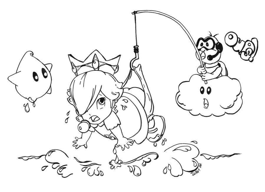 Baby rosalina oups by jadedragonne on deviantart coloring pages coloring books princess coloring