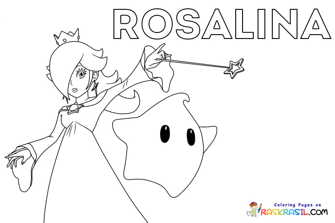 Rosalina coloring pages